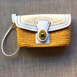 Vintage COACH Straw Clutch.